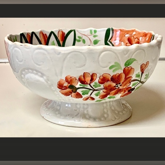 Early 19th Century Gaudy Welsh Unrecorded Green Floral Pattern "29" Bowl - Picture 3 of 10